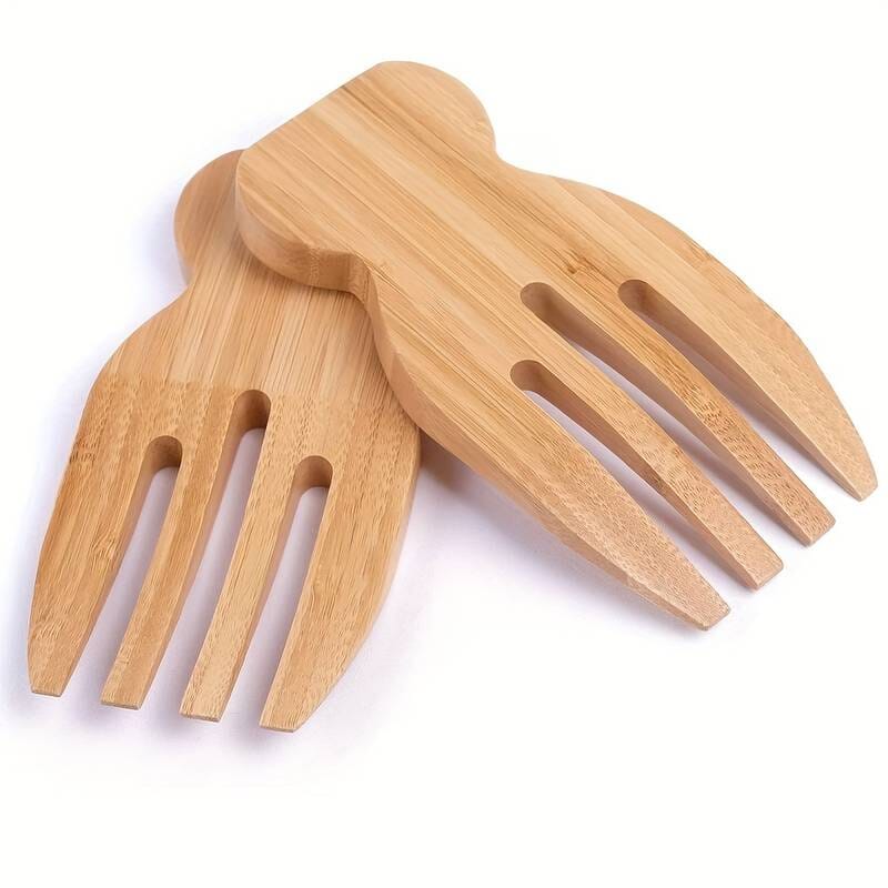 Isoke Bamboo Salad Hands Set of 2