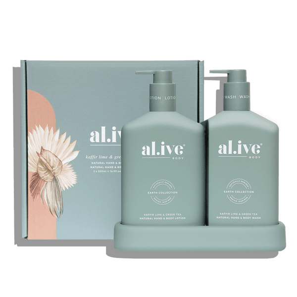 Al.ive Body - Hand & Body Wash & Lotion Duo - Kaffir Lime & Green Tea