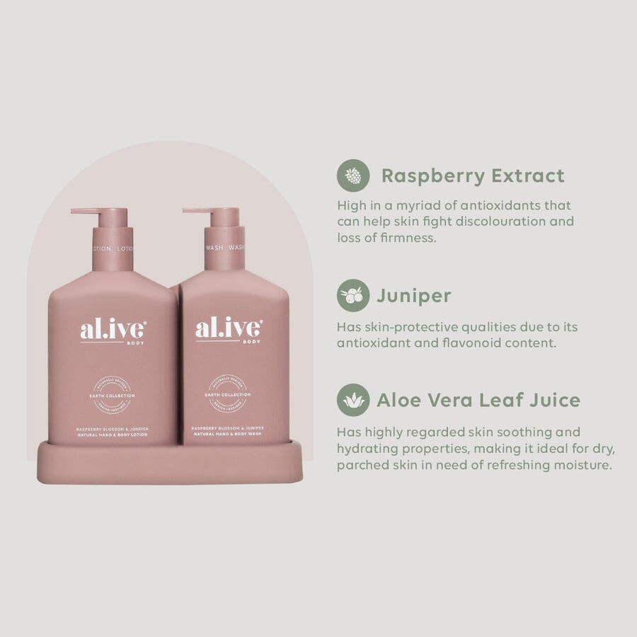 Al.ive Body - Wash & Lotion - Raspberry Blossom & Juniper
