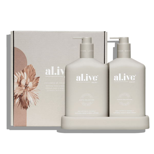 Al.ive Body - Hand & Body Wash & Lotion Duo - Sea Cotton & Coconut