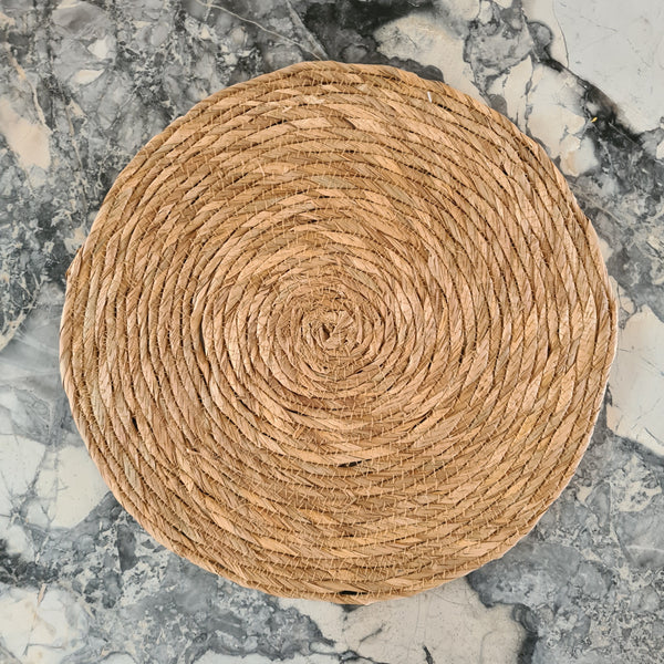 Maya Round Seagrass Rope Placemat in Natural (Save 25% off)