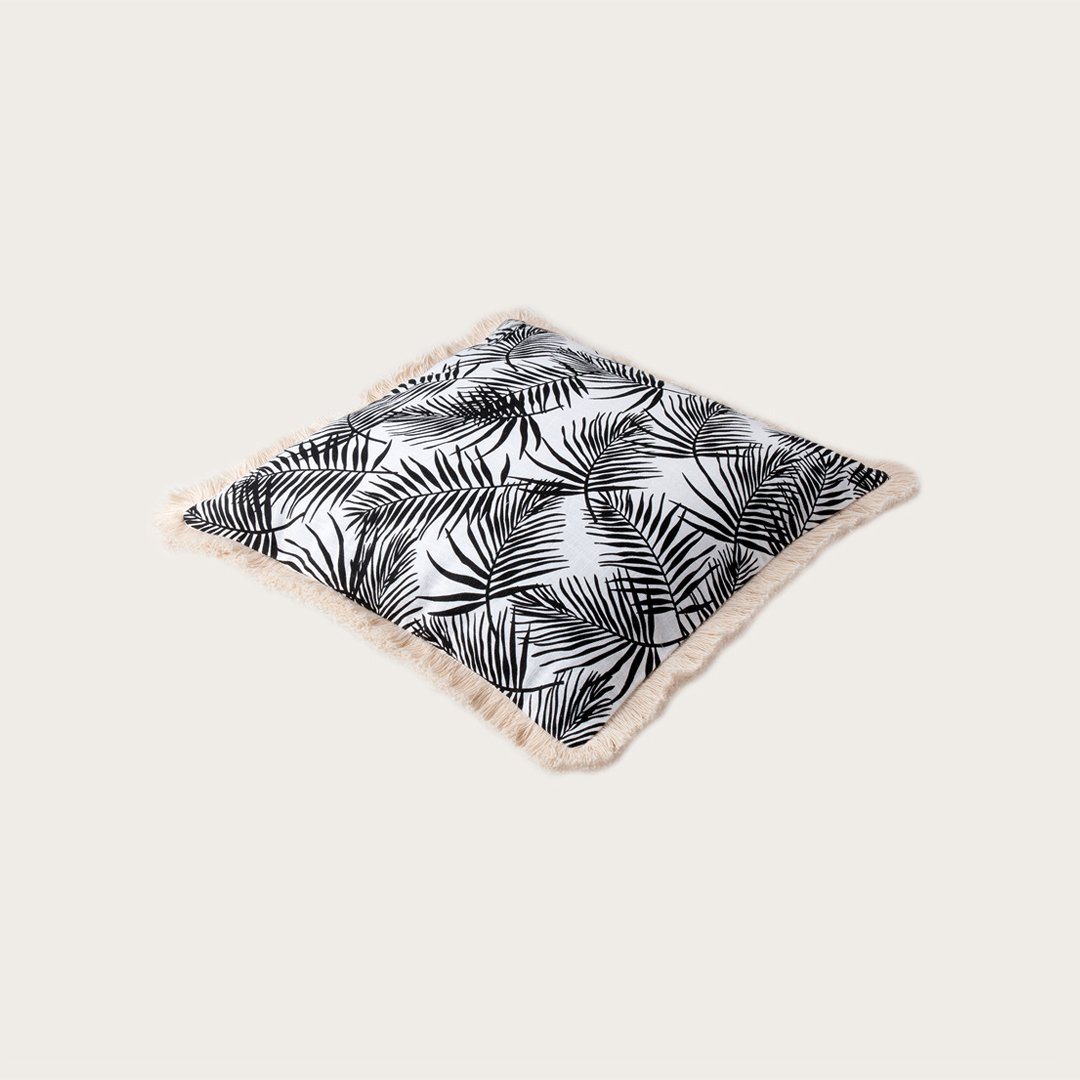 Palazzo Frilled Cushion in Black - Buy 1 Get 1 Free Sale