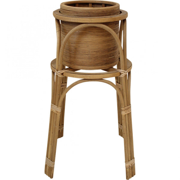 Bamboo Pot & Plant Stand in Natural