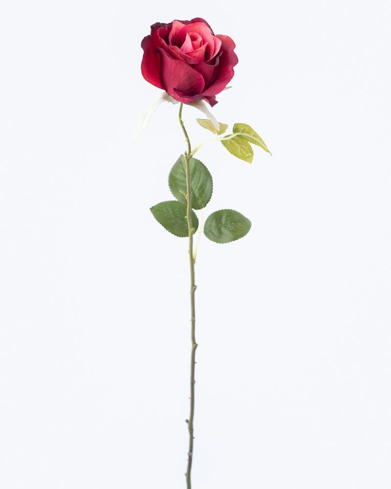 Rosebud Artificial Spray in Red Burgundy - 50cm