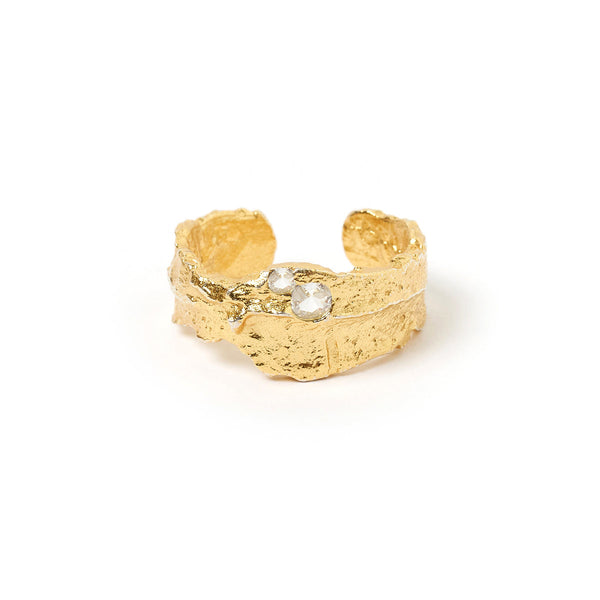 Arms of Eve - Anya Gold and White Ring