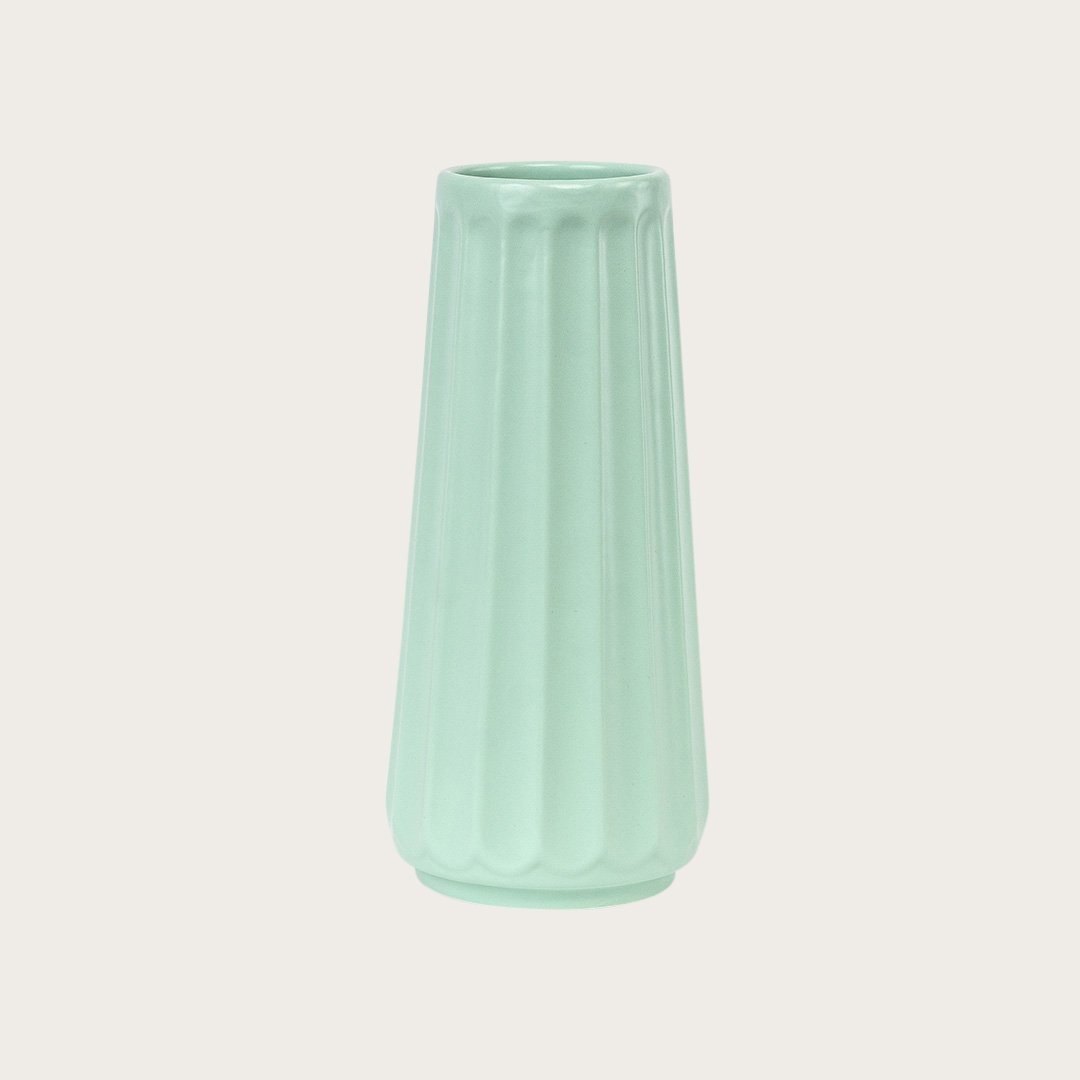 Auguste Large Ceramic Vase in Mint