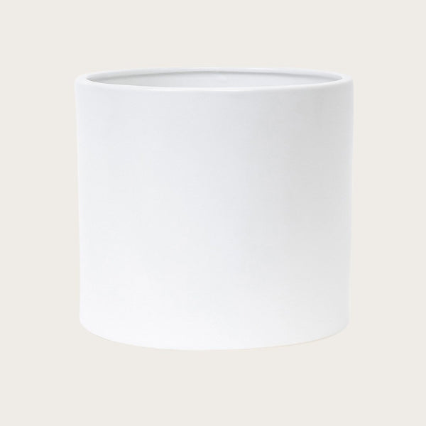 Serra Ceramic Plant Pot in White - Small (Save 40%)