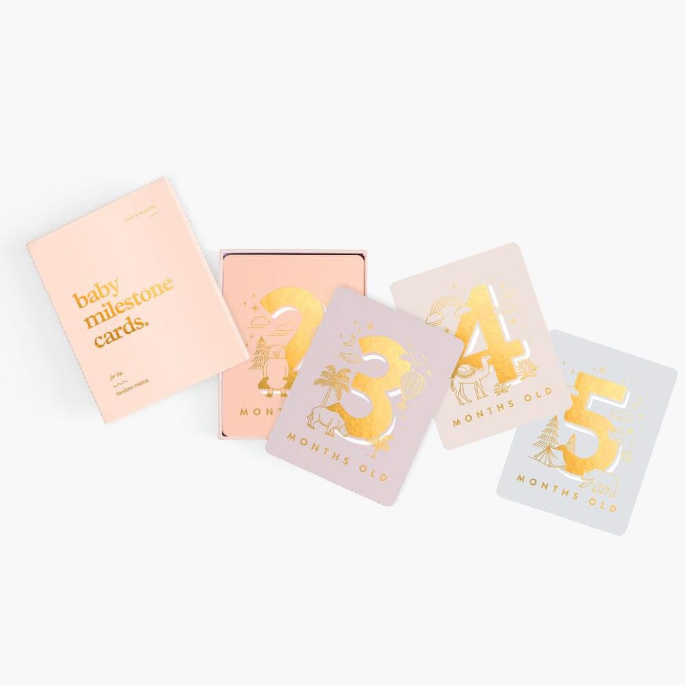 Fox & Fallow - Baby Milestone Cards in Cream
