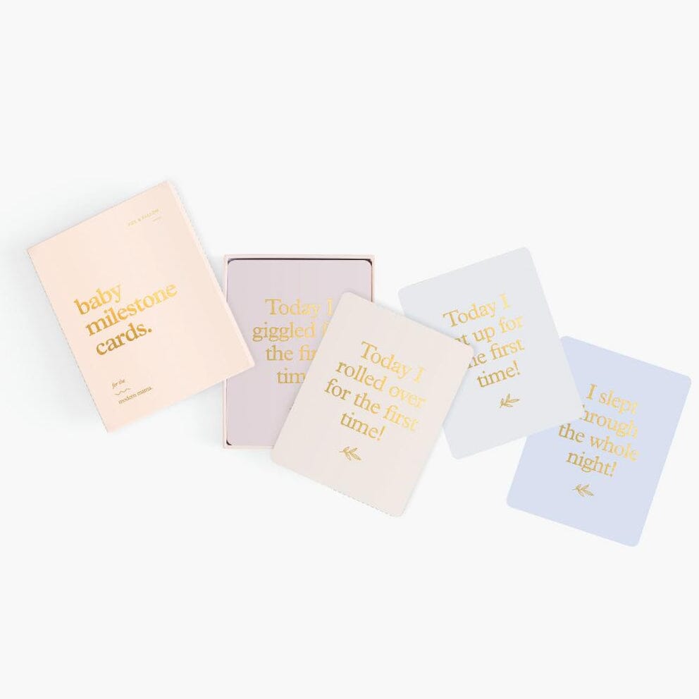 Fox & Fallow - Baby Milestone Cards in Cream