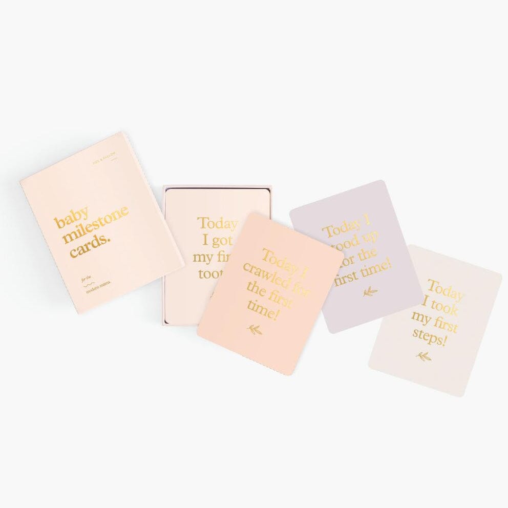 Fox & Fallow - Baby Milestone Cards in Cream