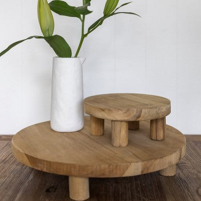 Juno Teak Wood Stand - Small
