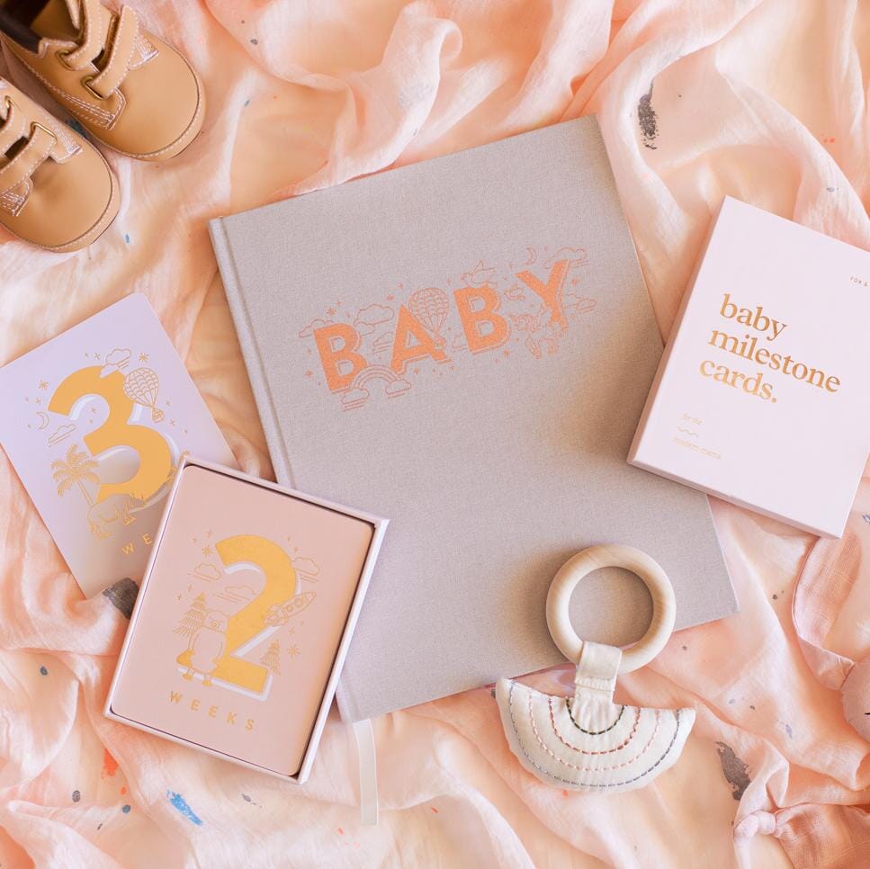 Fox & Fallow - Baby Milestone Cards in Cream