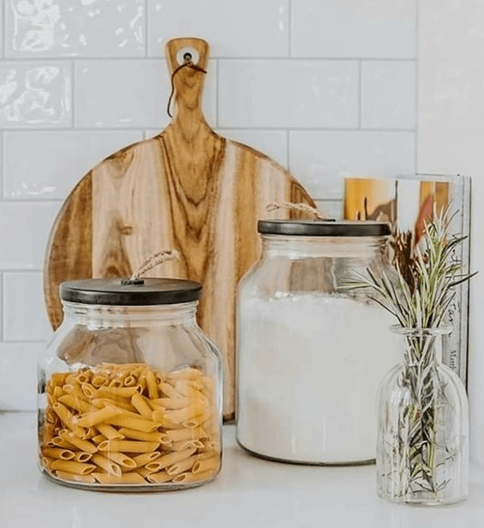 Frank Glass Storage Jar W/ Wood Lid 16cm - Buy 1 Get 1 Free Sale