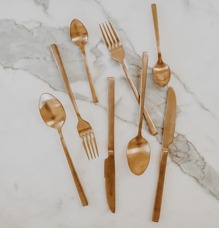 Rusi Rose Gold Dinner Spoon - Buy 1 Get 1 Free Sale