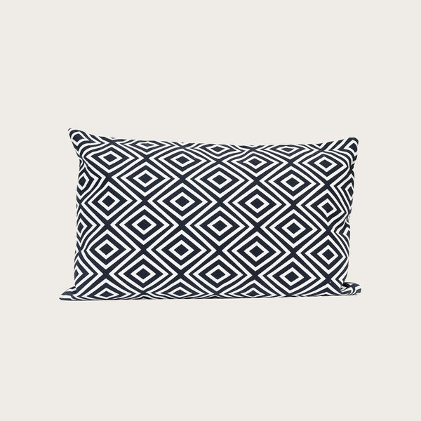 Pena Rectangle Cotton Cushion in Navy (Save 71%)