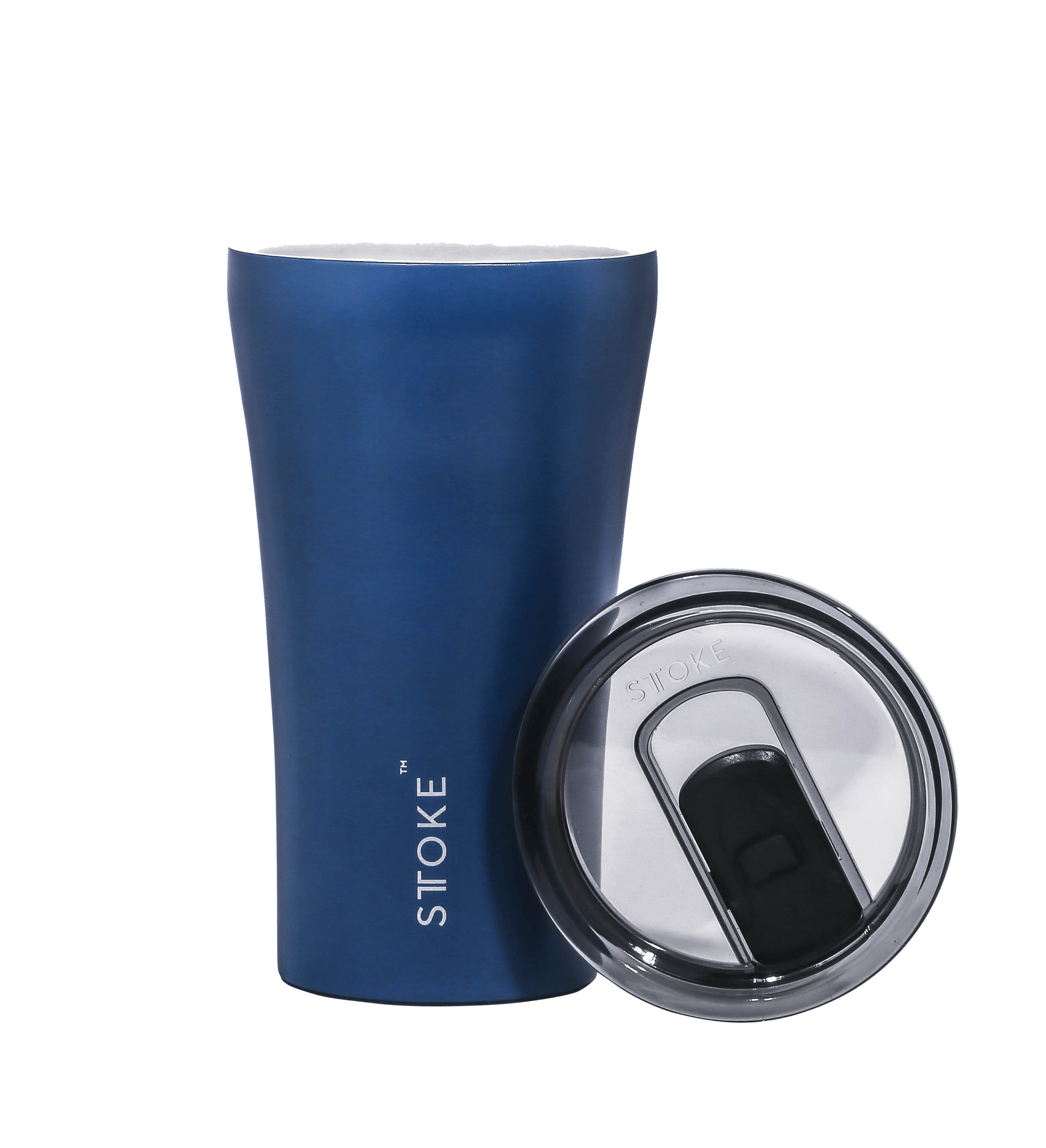 STTOKE Reusable Ceramic Cup in Blue 12oz - Save 25%