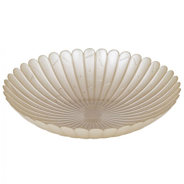 Glazed Platter in Pearl White