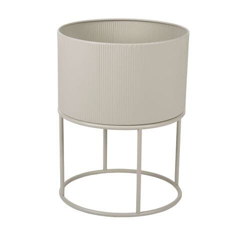 Georgia Metal Planter in Stone - Large (Save 38%)