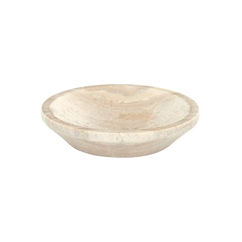 Kenzie Marble Trinket Bowl in Beige