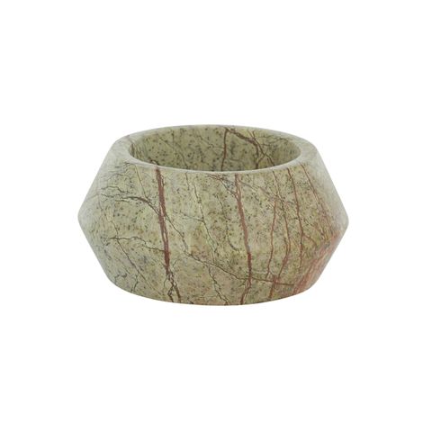 Kenzie Marble Trinket Bowl in Green/Brown