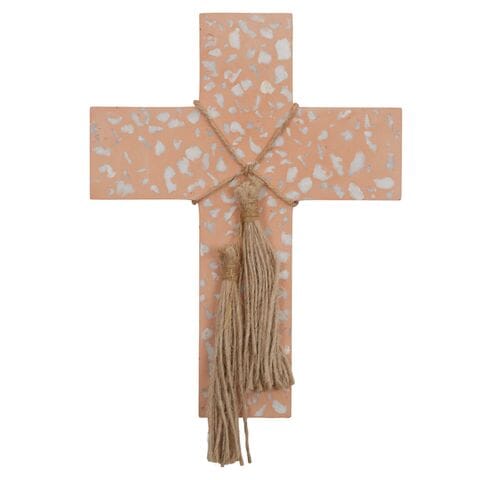 Terrazzo Cross in Antique in Terracotta