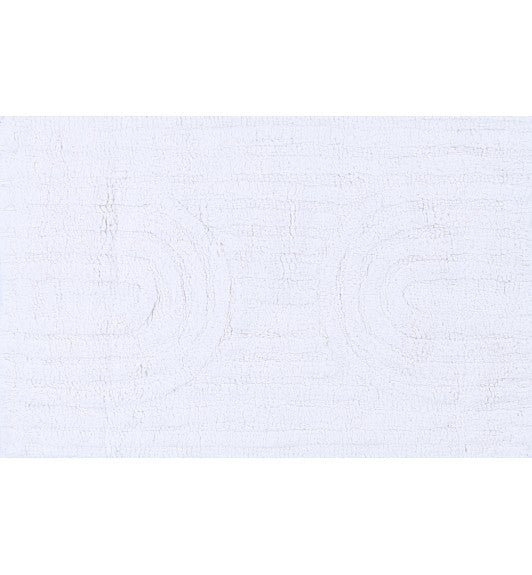 Rainbow Cotton Bath Mat - White