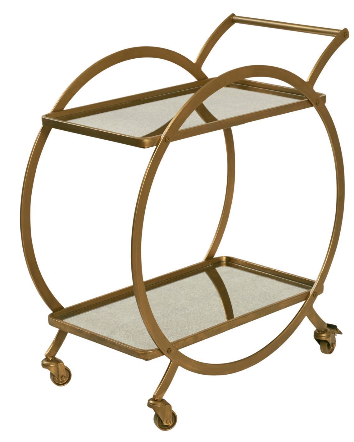 Art Deco Bar Trolley - Gold