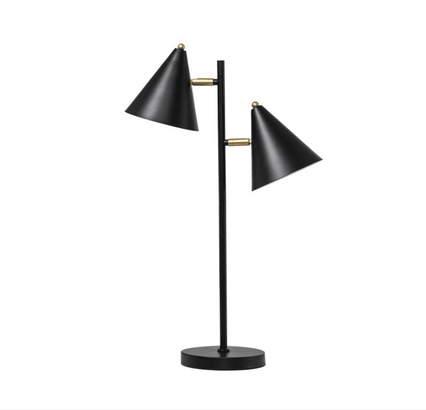 Monique Metal Table Lamp in Black