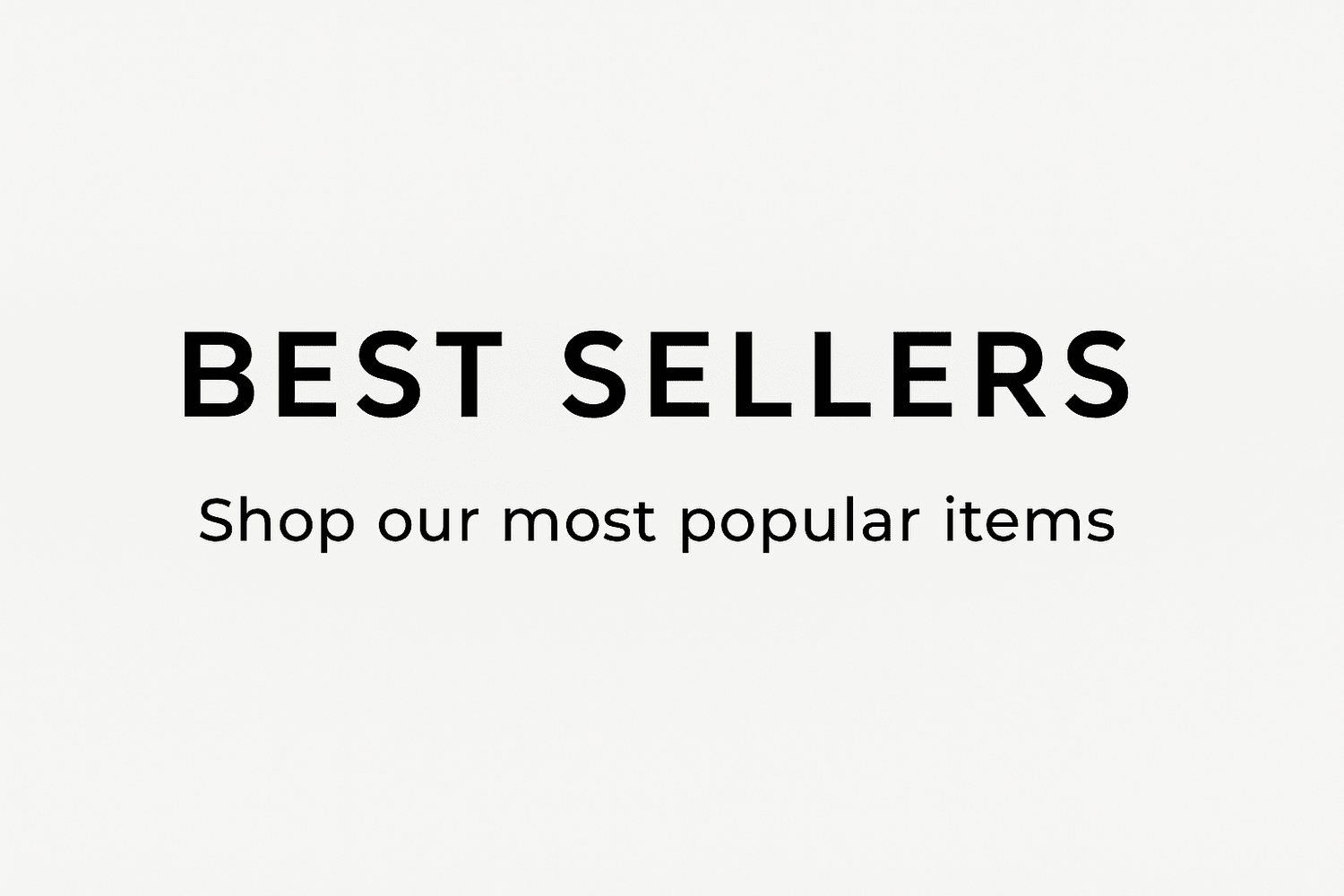 BEST SELLERS