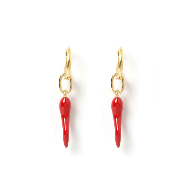 Arms of Eve - Cornicello Red Charm Earrings
