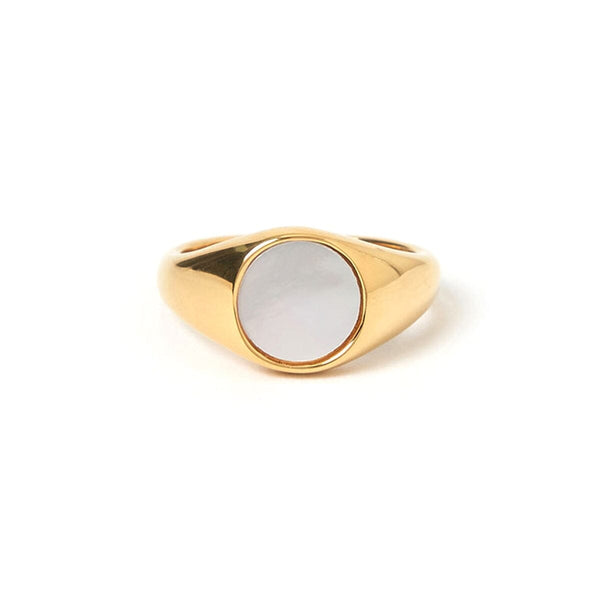 Arms of Eve - Amira Gold & Pearl Ring - Size 7