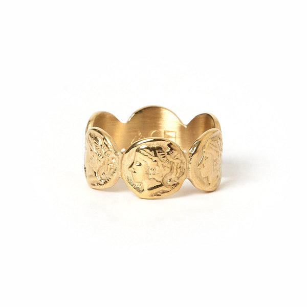 Arms of Eve - Oscar Gold Ring - Size 8