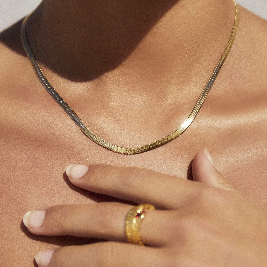 Arms of Eve - Sylvia Gold Snake Chain Necklace