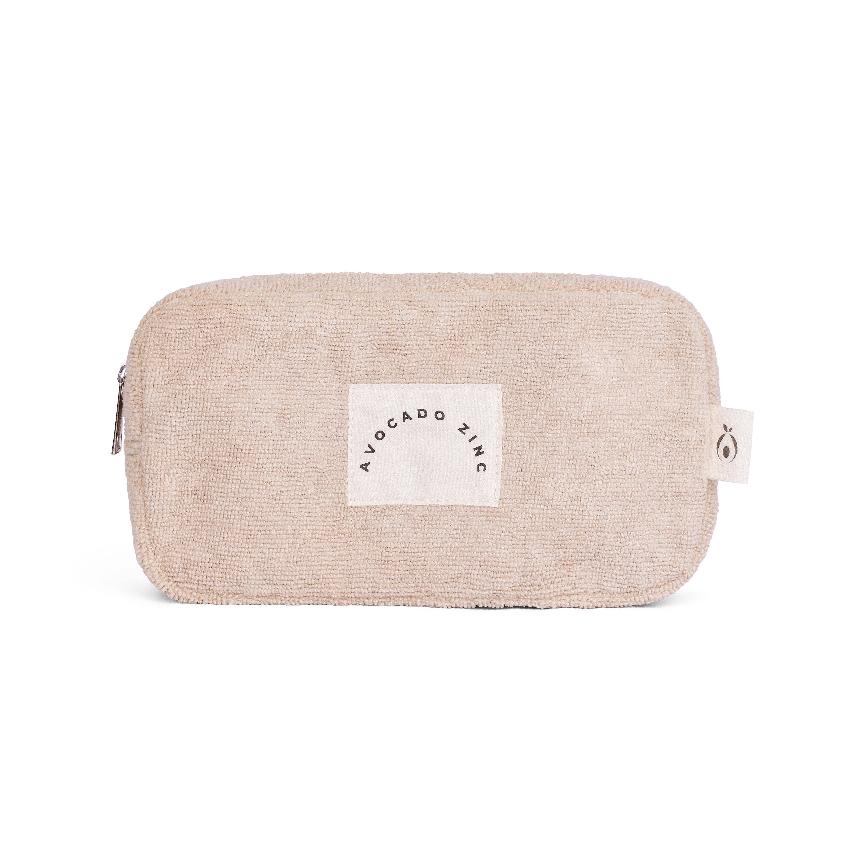 Avocado Zinc - Terry Towelling Pouch - Latte