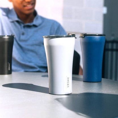 STTOKE Reusable Ceramic Cup in Blue 8oz - Save 25%