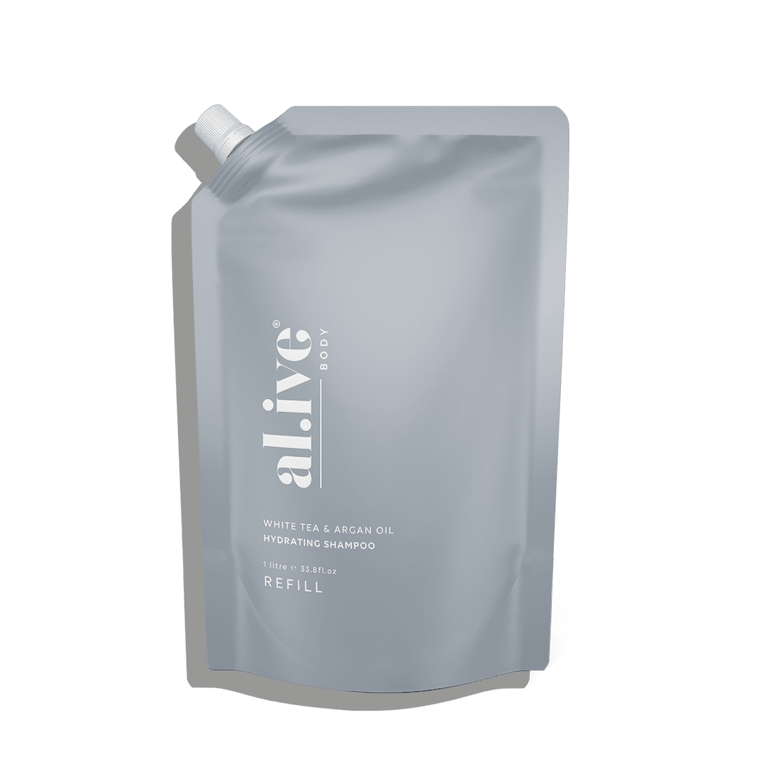 Al.ive Body - Hydrating Shampoo 1Ltr Refill - White Tea &amp; Argan Oil