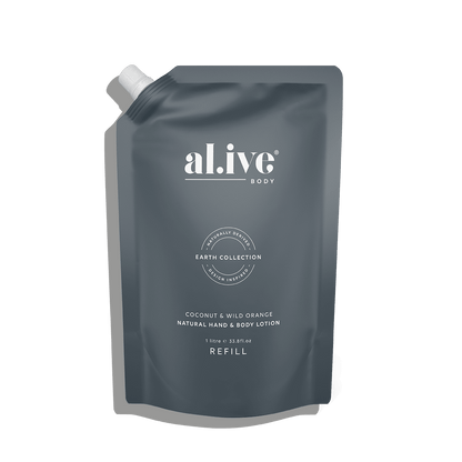 Al.ive Body - 1 Ltr Lotion Refill - Coconut &amp; Wild Orange