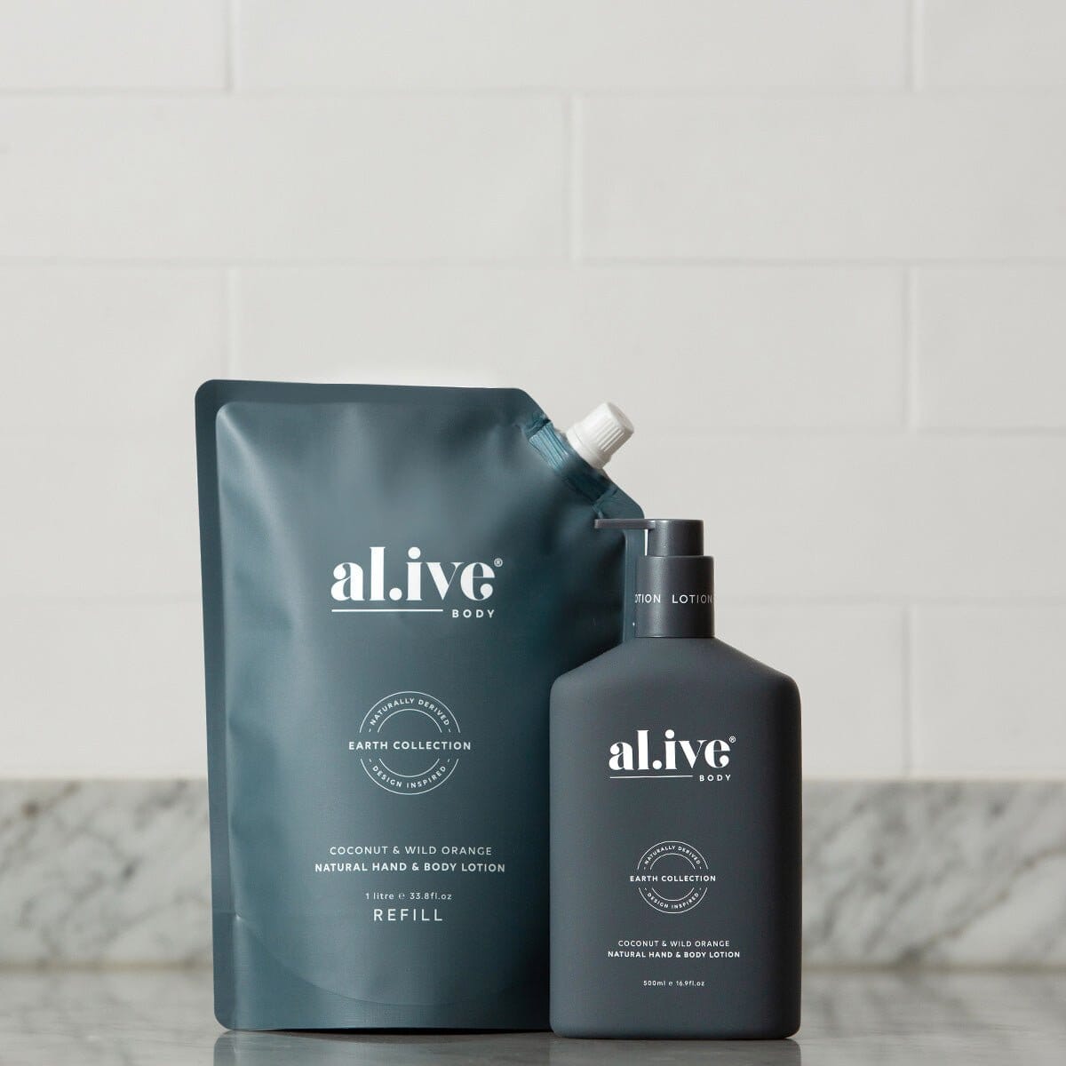 Al.ive Body - 1 Ltr Lotion Refill - Coconut &amp; Wild Orange