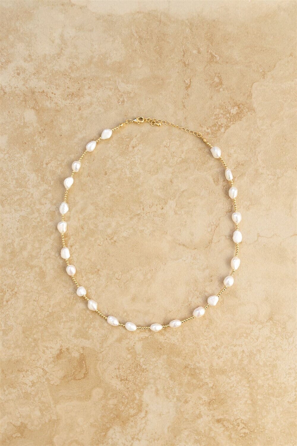 Indigo &amp; Wolfe - Bahamas Gold &amp; Pearl Necklace