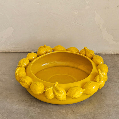 Aphrodite Ceramic Lemon Bowl in Yellow
