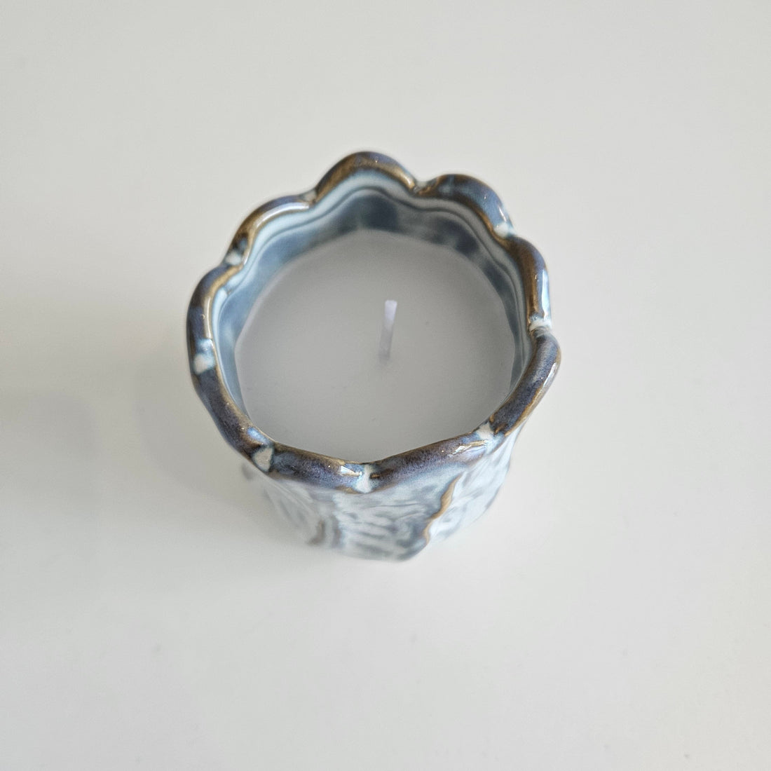 Inez Fig Candle in Cloud Blue 9cm