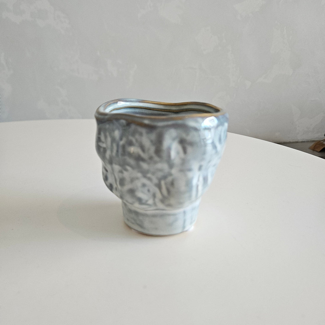Inez Fig Candle in Cloud Blue 8cm
