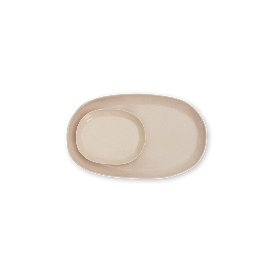 Cloud Oval Plate Icy Pink (L)