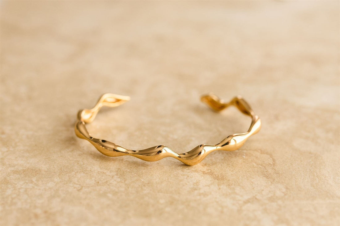 Indigo &amp; Wolfe - Rivah Gold Cuff Bracelet