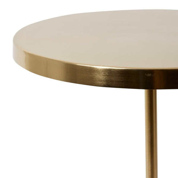 Lulu Iron/Marble Side Table Gold