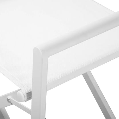 Olsen Metal Directors Chair in White