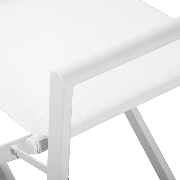 Olsen Metal Directors Chair in White (Save 18%)