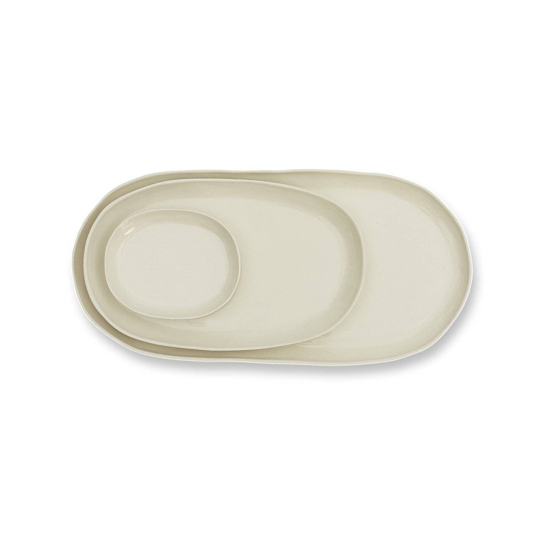 Cloud Oval Plate - Chalk 36cm
