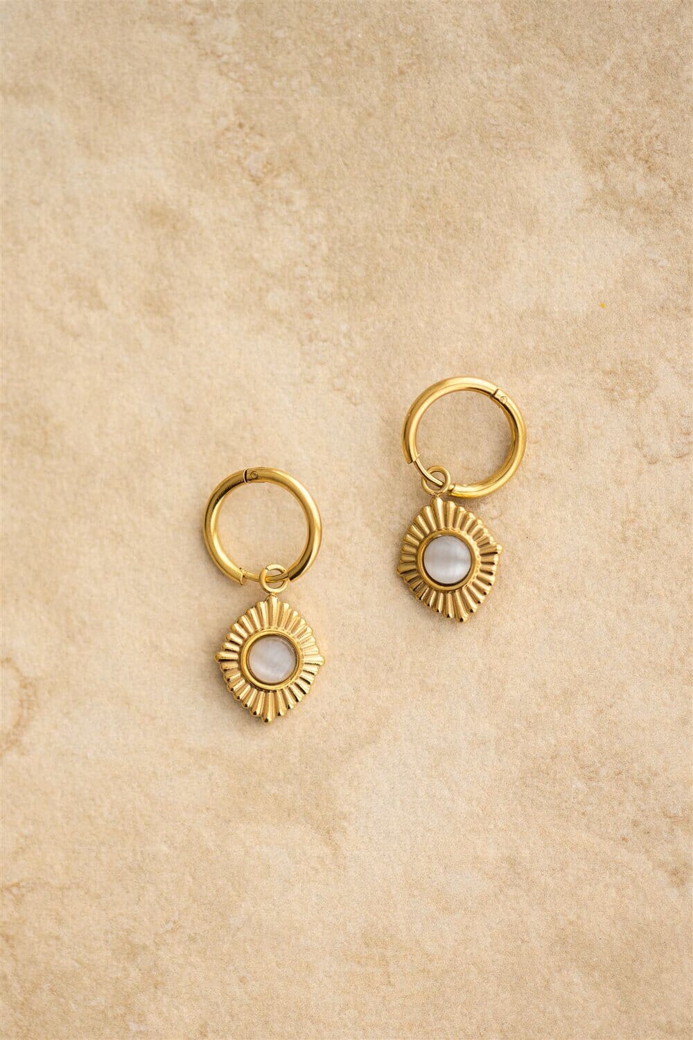Indigo &amp; Wolfe - Adriana Gold &amp; Precious Stone Earrings