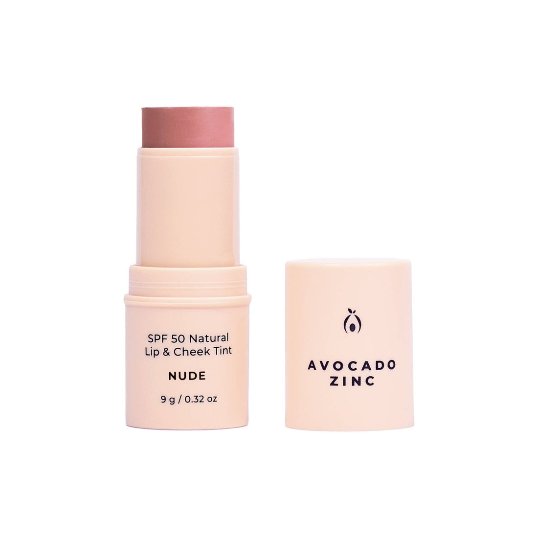 Avocado Zinc - SPF 50 Natural Lip &amp; Cheek Tint - Nude